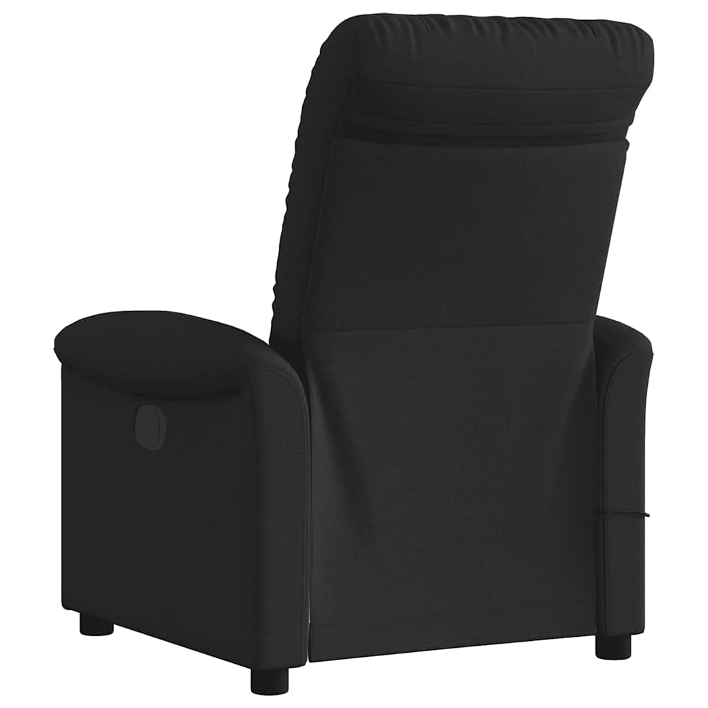 eldrevet massagestol stof sort