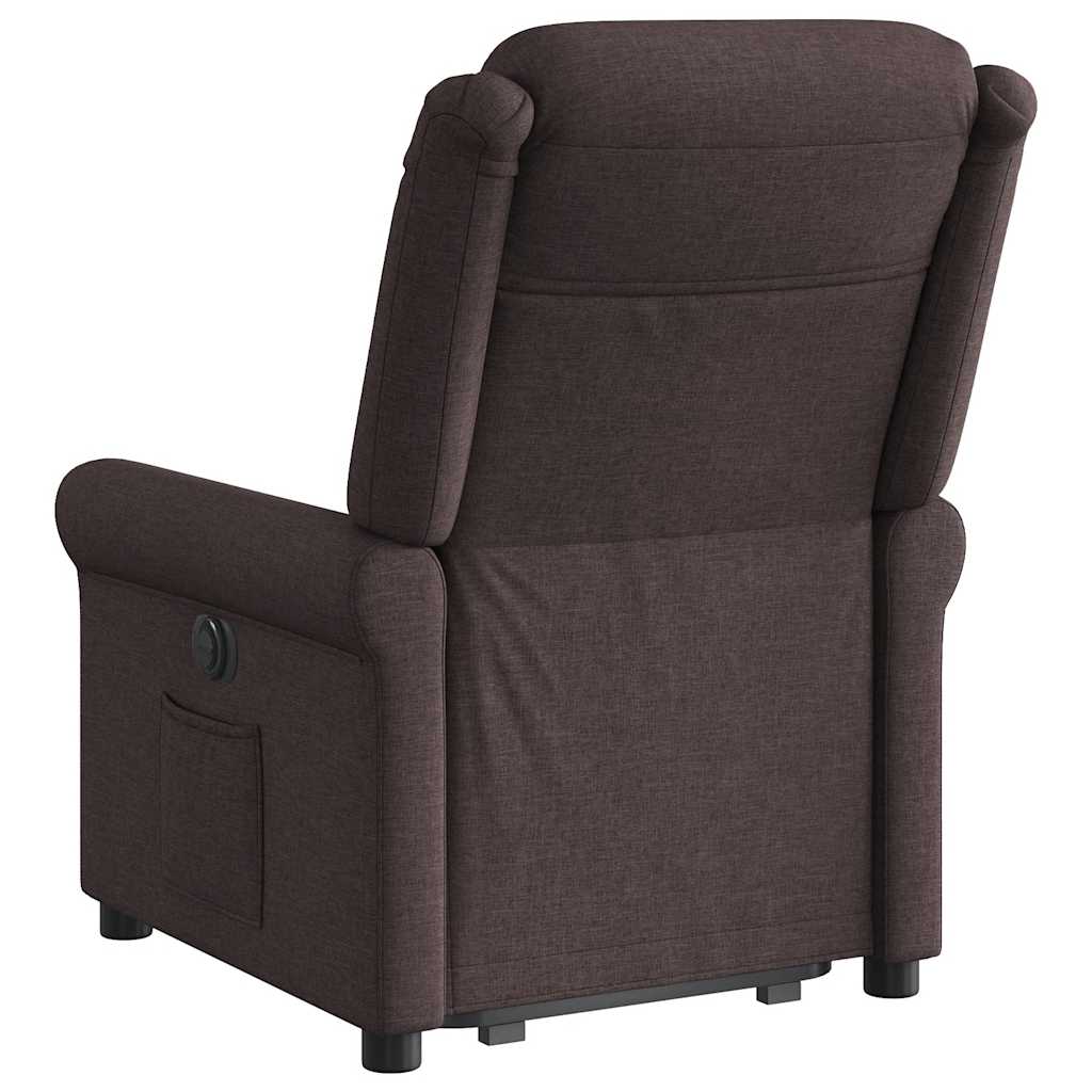 løftestol stof mørkebrun