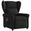 eldrevet massagestol stof sort