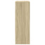 skab med LED 77x34x100 cm konstrueret træ sonoma-eg