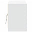 tv-bord med LED-lys 100x34x50 cm konstrueret træ hvid