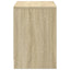 tv-bord med LED-lys 100x34x50 cm konstrueret træ sonoma-eg