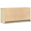 tv-bord med LED-lys 100x34x50 cm konstrueret træ sonoma-eg