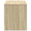 tv-bord med LED-lys 97x34x40 cm konstrueret træ sonoma-eg