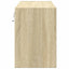 væghængt tv-bord med LED-lys 80x31x45 cm sonoma-eg