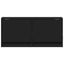 væghængt tv-bord med LED-lys 80x31x35 cm sort