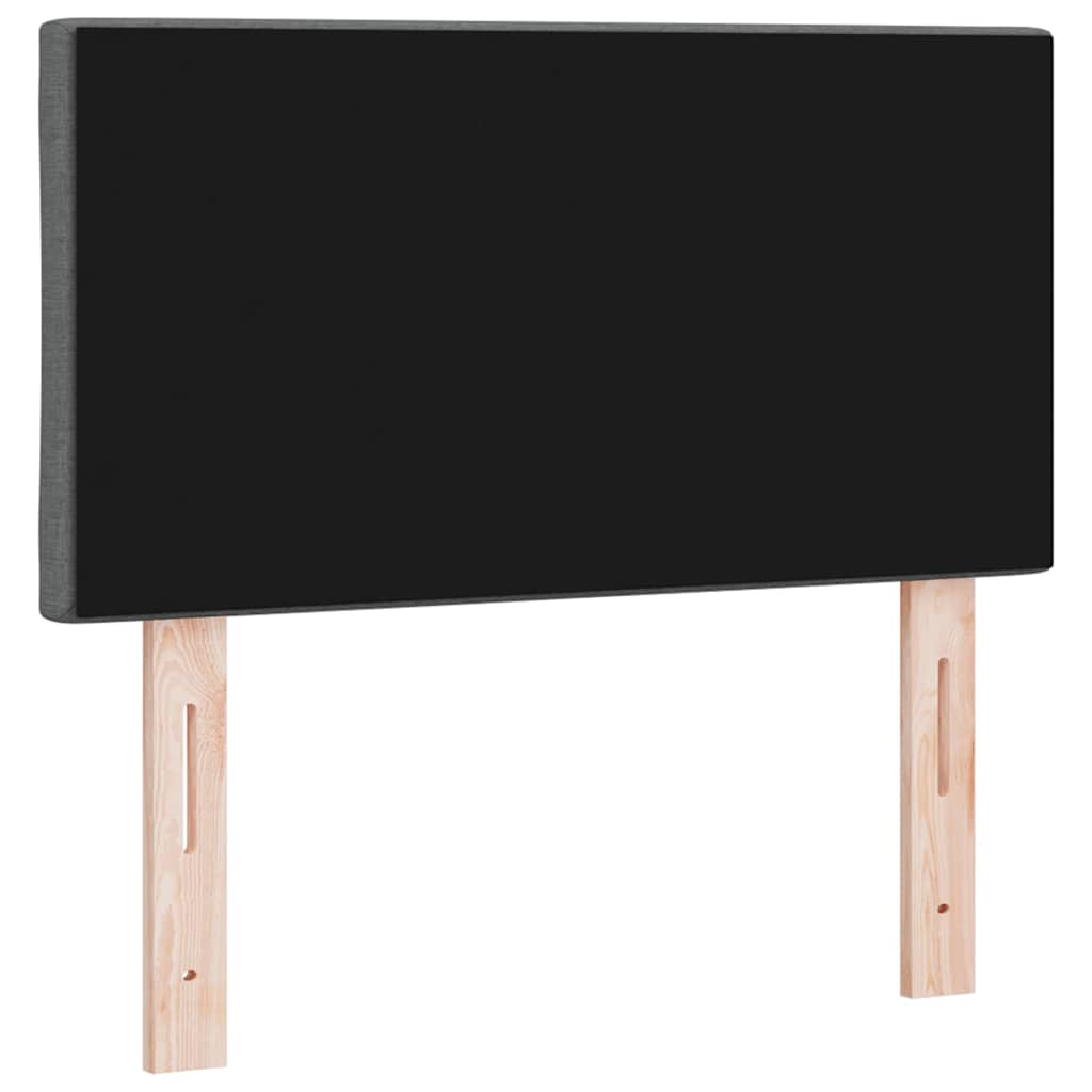 LED sengegavl Grå 80 cm Stof