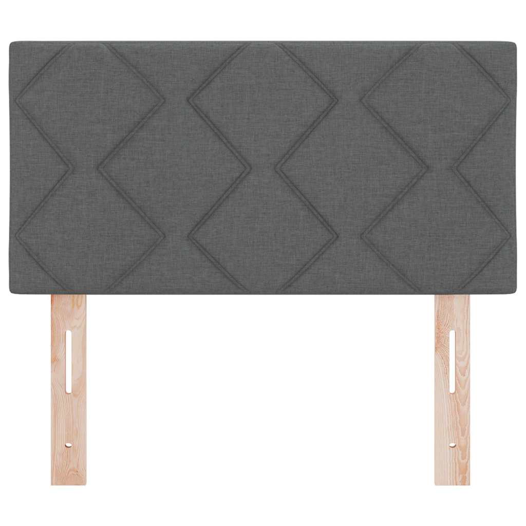 LED sengegavl Grå 80 cm Stof