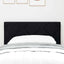 LED sengegavl Sort 80 cm Stof