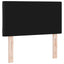 LED sengegavl Sort 80 cm Stof