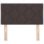 LED sengegavl Brun 80 cm Stof
