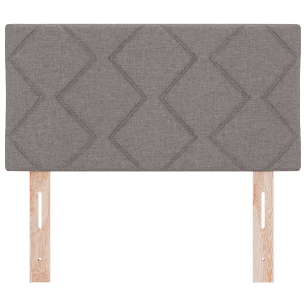LED sengegavl Gråbrun 80 cm Stof