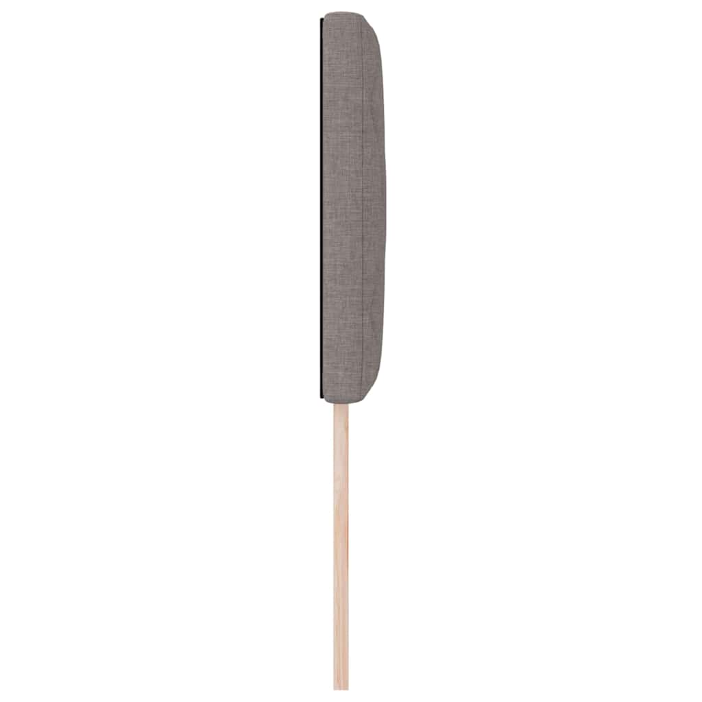 LED sengegavl Gråbrun 80 cm Stof