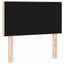 LED sengegavl Creme 80 cm Stof