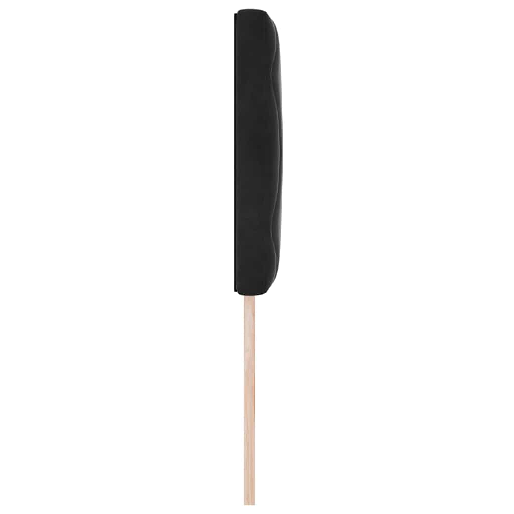 LED sengegavl Sort 80 cm Fløjl