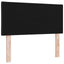 LED sengegavl Sort 90 cm Stof