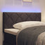 LED sengegavl Brun 90 cm Stof