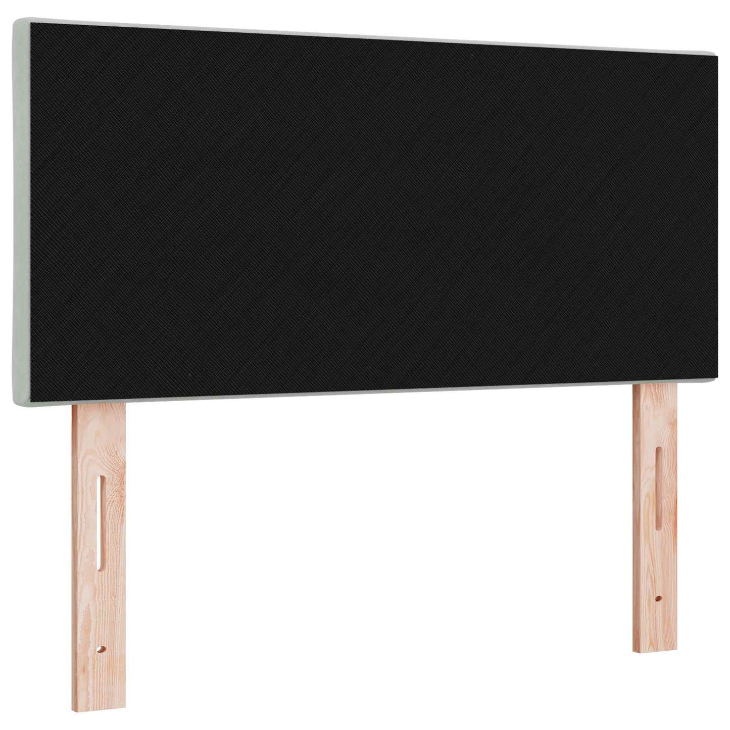 LED sengegavl Lysegrå 90 cm Fløjl