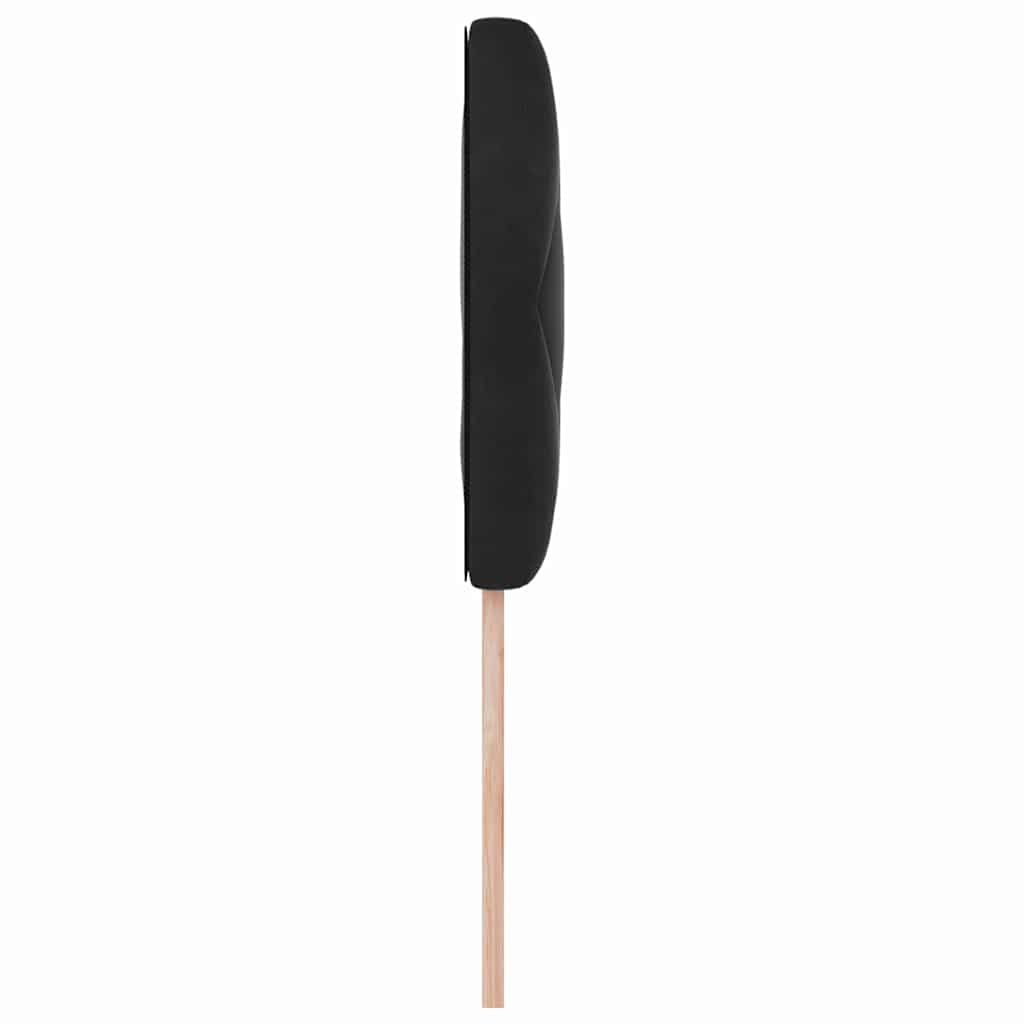 LED sengegavl Sort 90 cm Fløjl