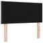 LED sengegavl Grå 100 cm Stof