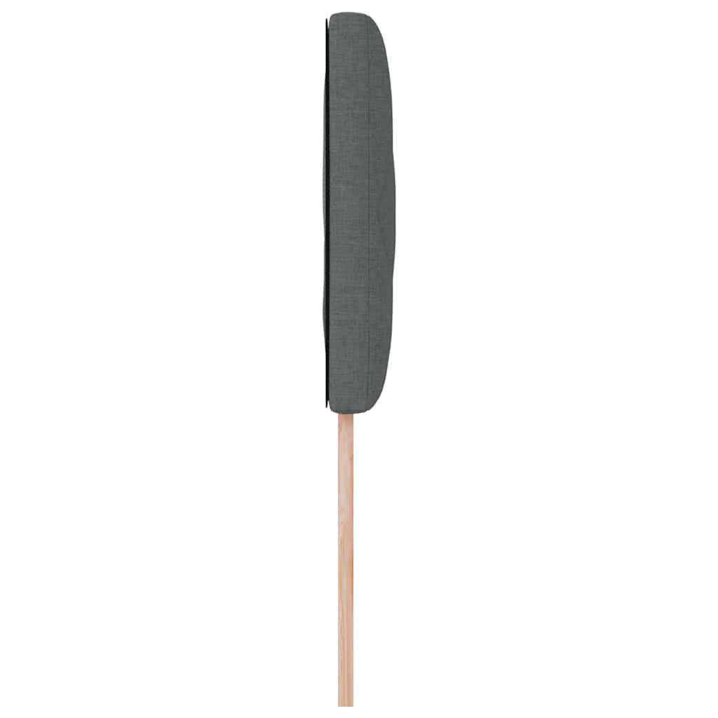 LED sengegavl Grå 100 cm Stof