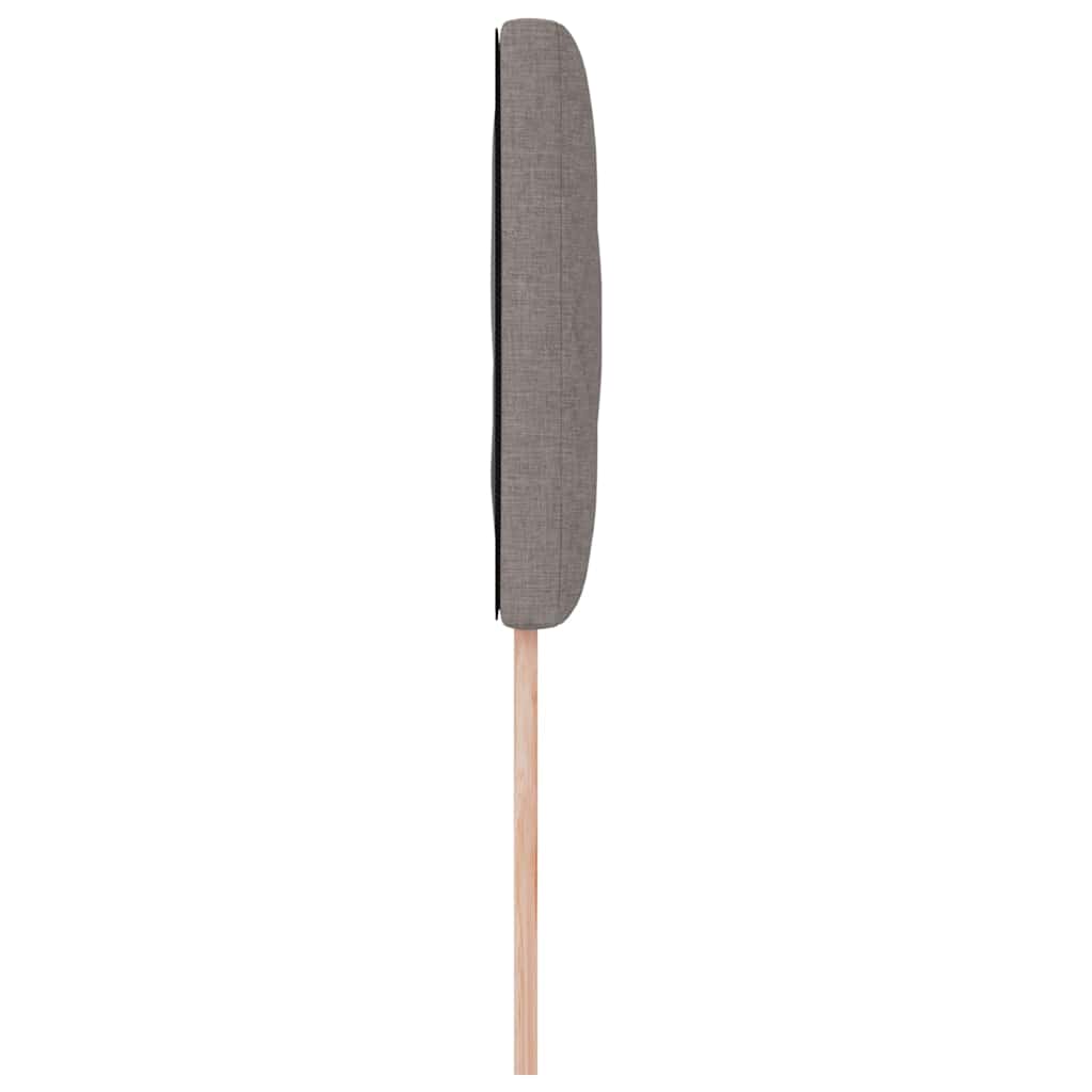 LED sengegavl Gråbrun 100 cm Stof