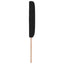 LED sengegavl Sort 144 cm Stof