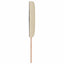 LED sengegavl Creme Stof