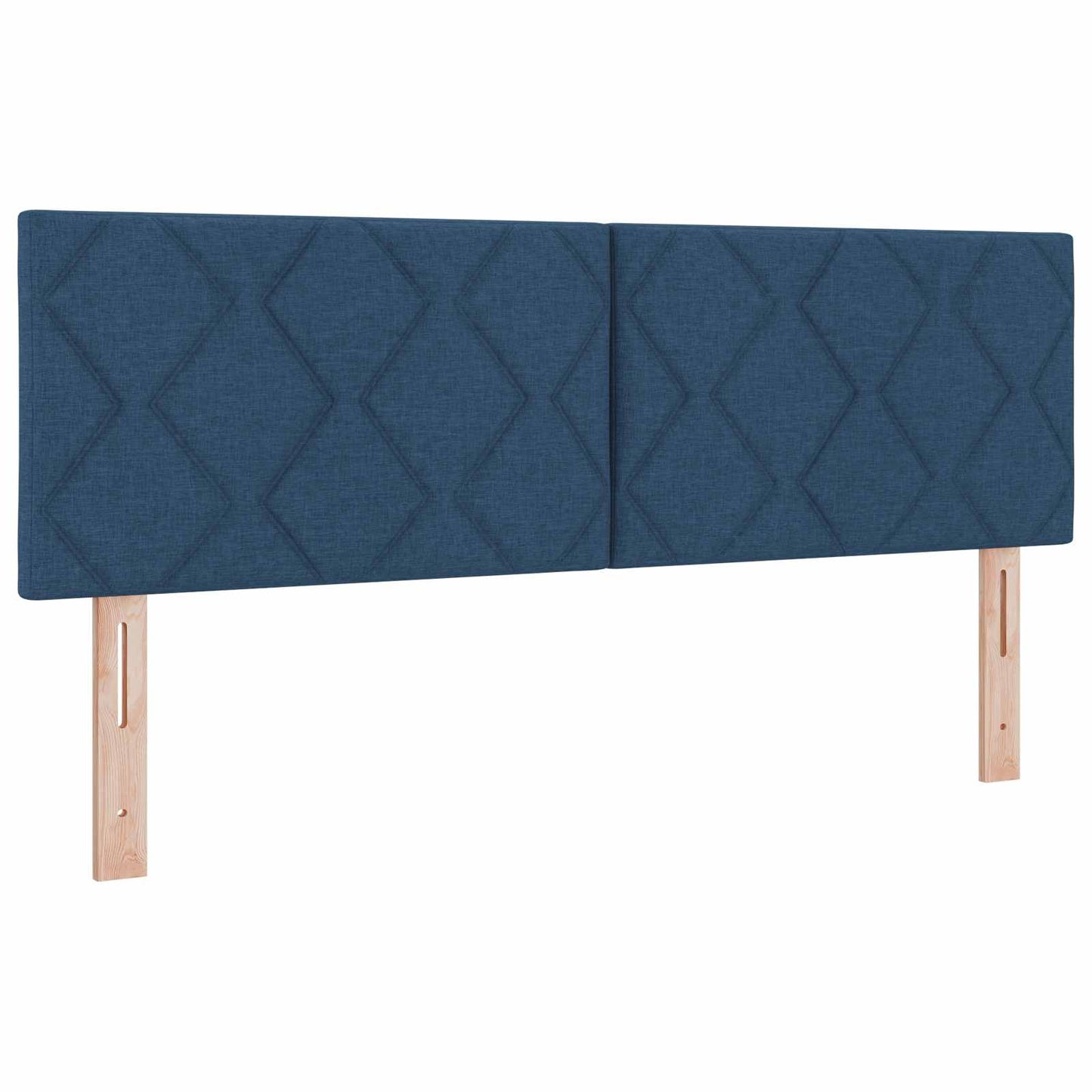 LED sengegavl Blå 160 cm Stof