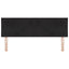 LED sengegavl Sort 160 cm Fløjl