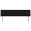 LED sengegavl Sort 180 cm Stof