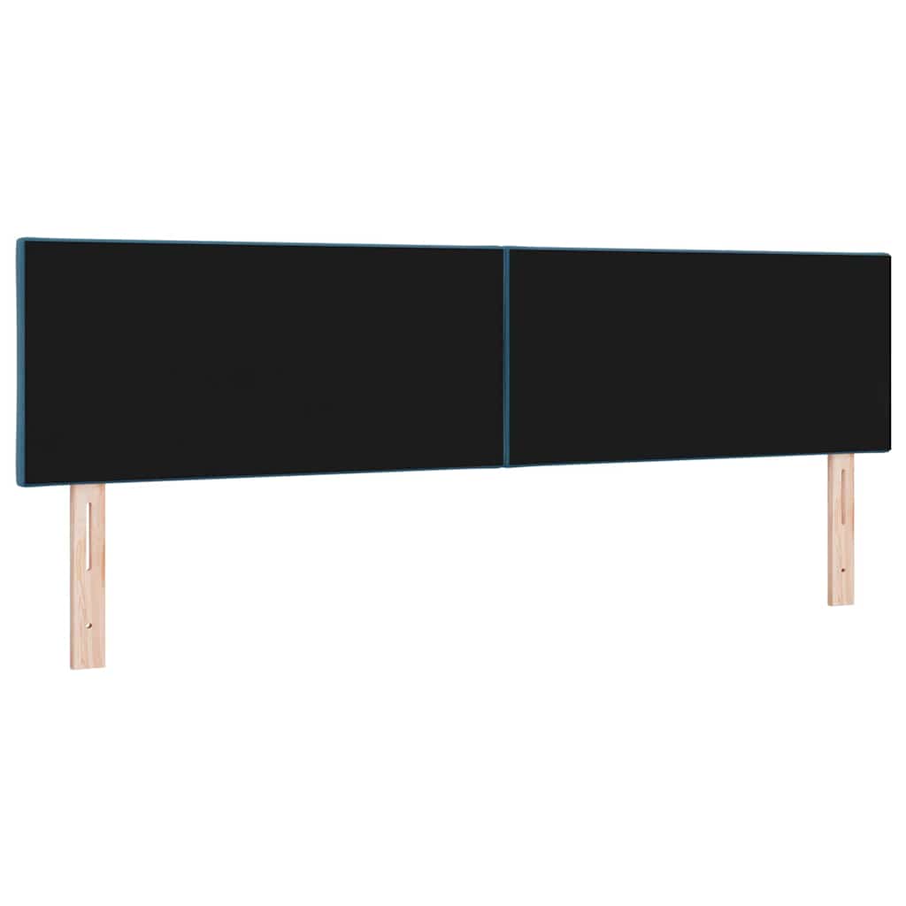 LED sengegavl Mørk blå 180 cm Fløjl