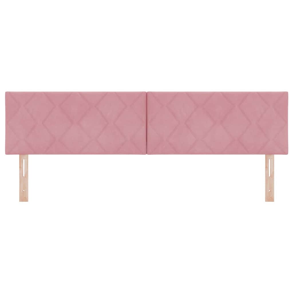 LED sengegavl Lyserød 180 cm Fløjl