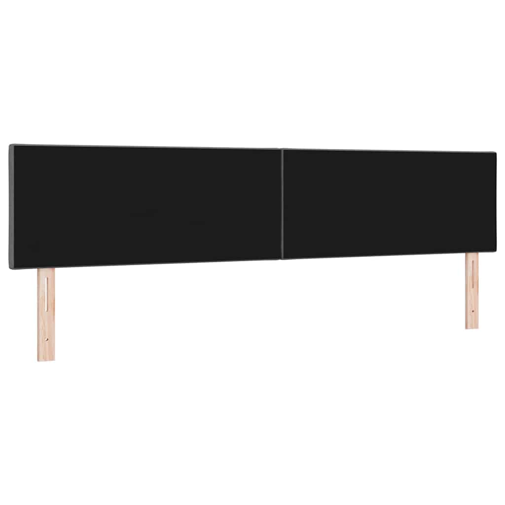 LED sengegavl Grå 200 cm Stof