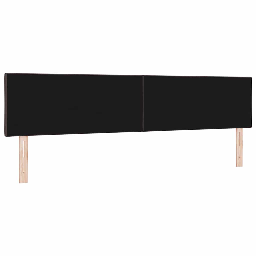 LED sengegavl Brun 200 cm Stof