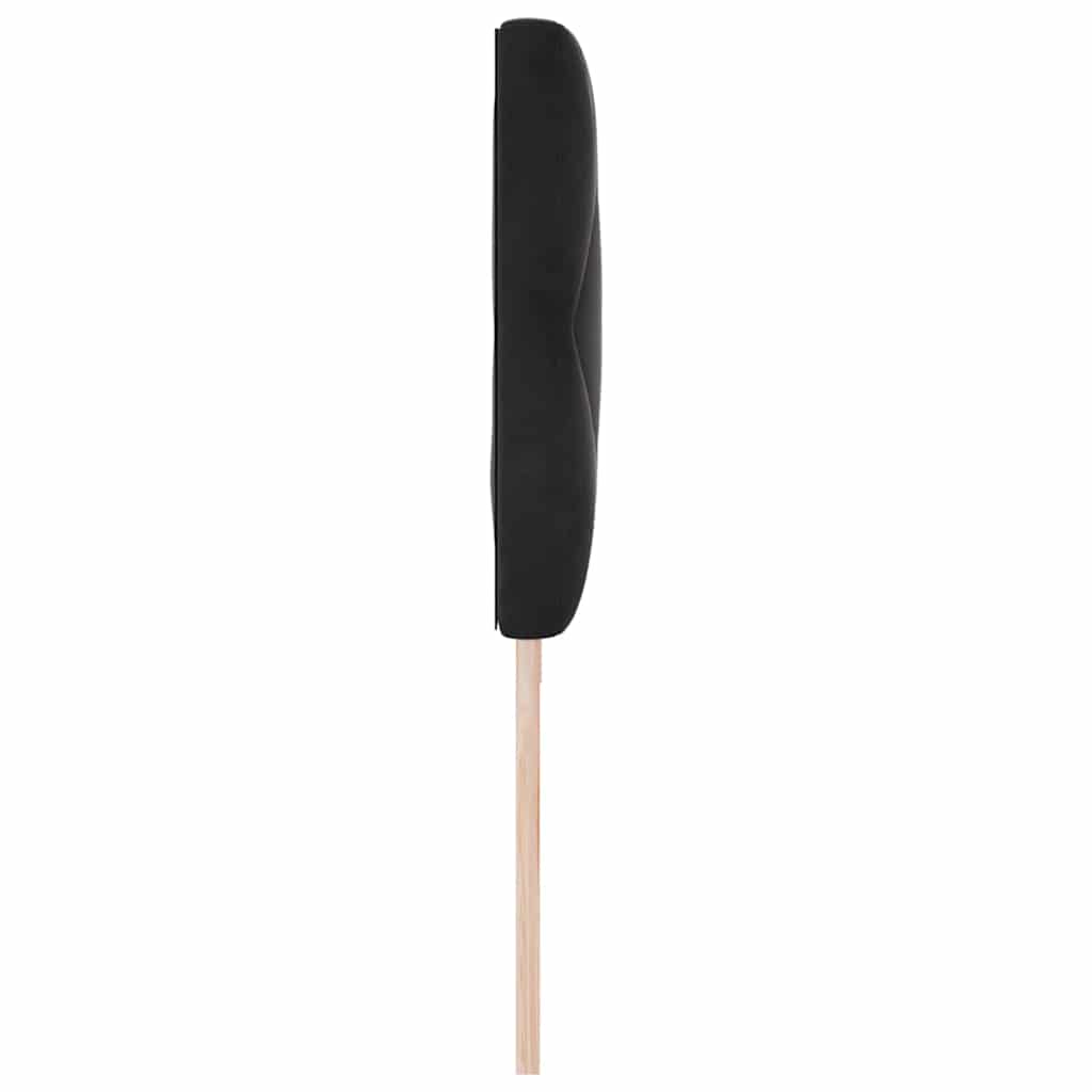 LED sengegavl Sort 200 cm Fløjl