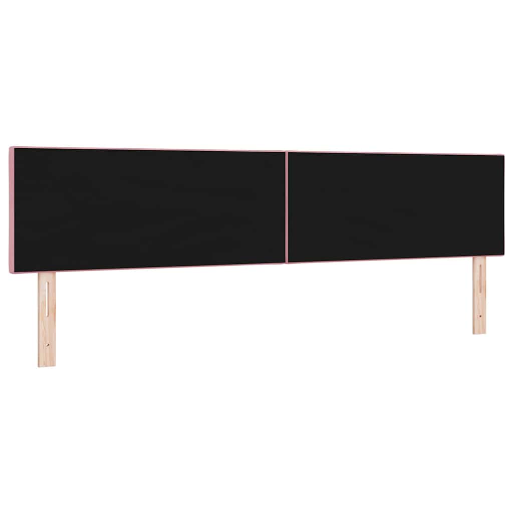 LED sengegavl Lyserød 200 cm Fløjl