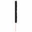 LED sengegavl med LED-lysstrimler Sort 200 cm Stof