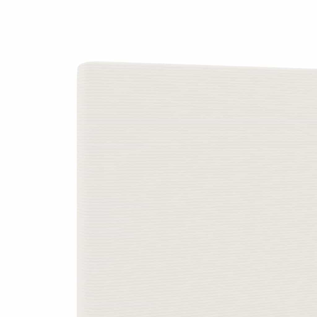 LED sengegavl med LED-lysstrimler Creme 100 cm Velourstof