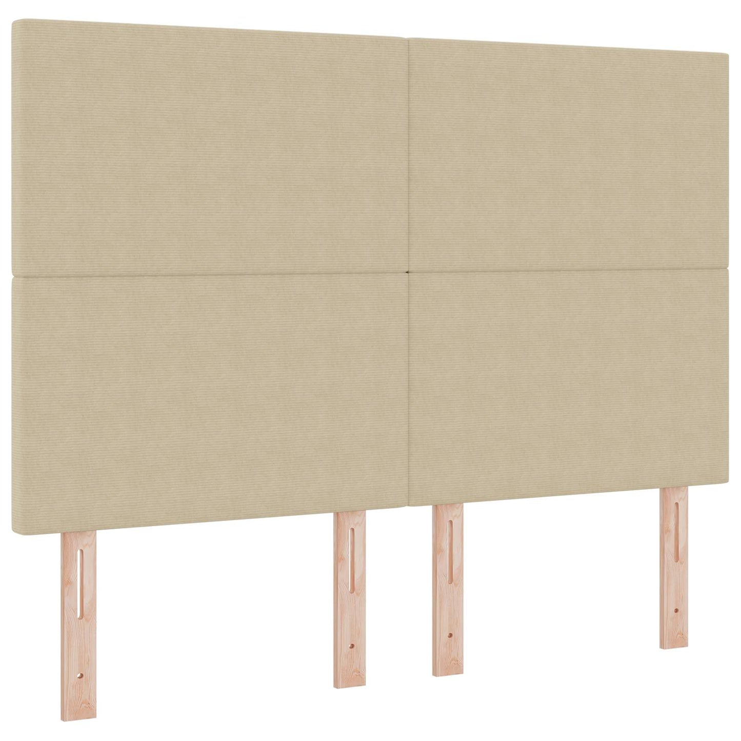 LED sengegavl med LED-lysstrimler Grågrøn 144 cm Velourstof