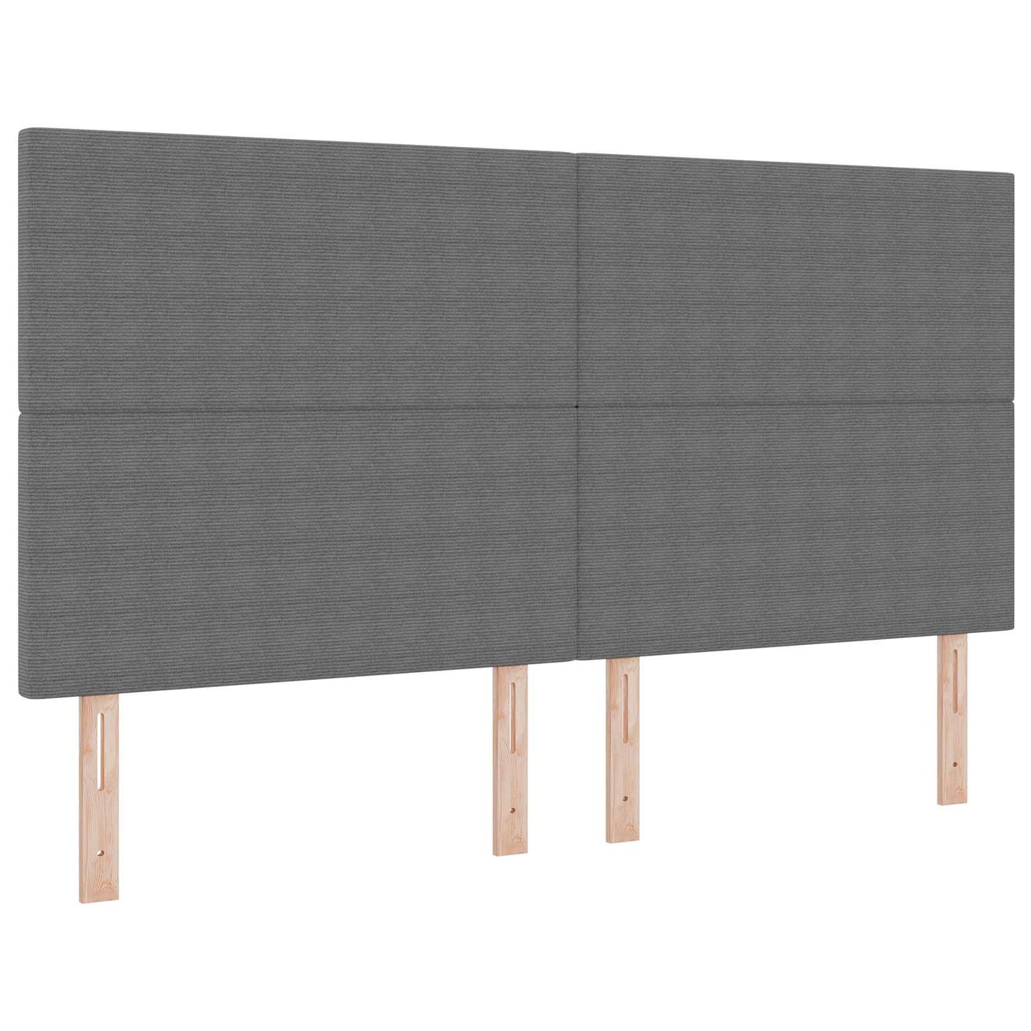 LED sengegavl med LED-lysstrimler Lysegrå 180 cm Velourstof
