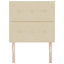 LED sengegavl med LED-lysstrimler Creme 90 cm Stof