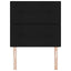 LED sengegavl med LED-lysstrimler Sort 100 cm Stof
