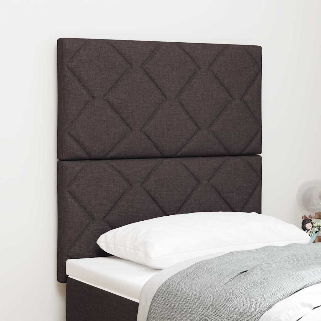 LED sengegavl Lysegrå 80 cm Stof