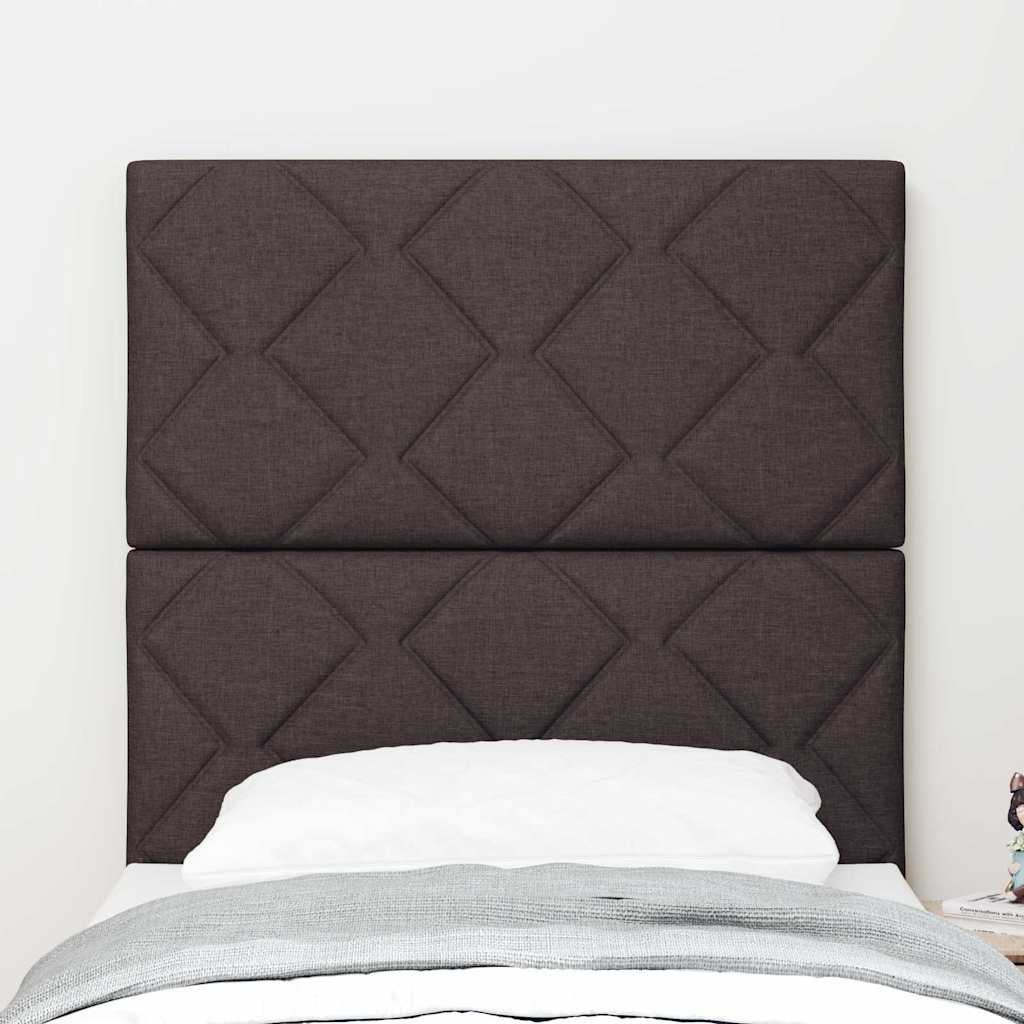 LED sengegavl Lysegrå 80 cm Stof