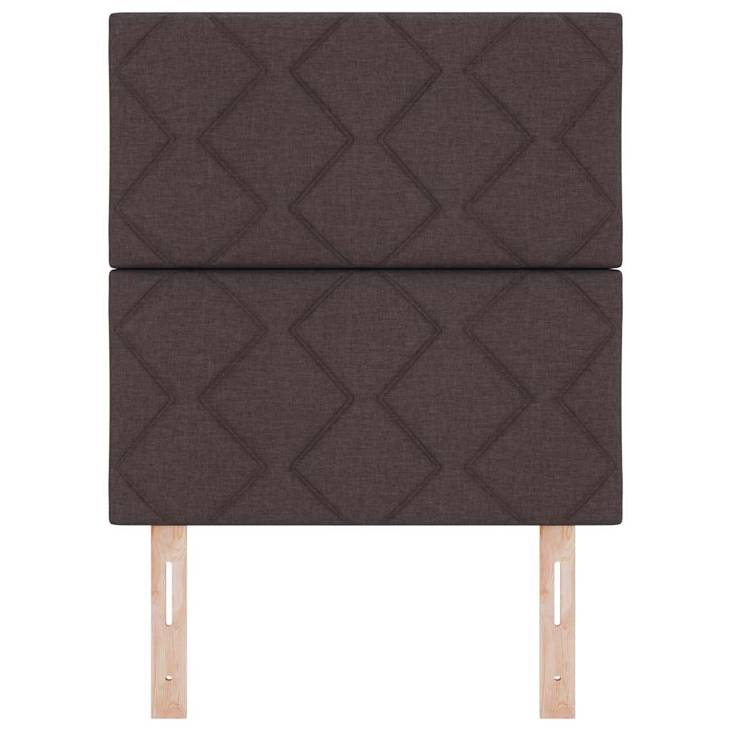 LED sengegavl Lysegrå 80 cm Stof