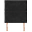 LED sengegavl Sort 80 cm Fløjl