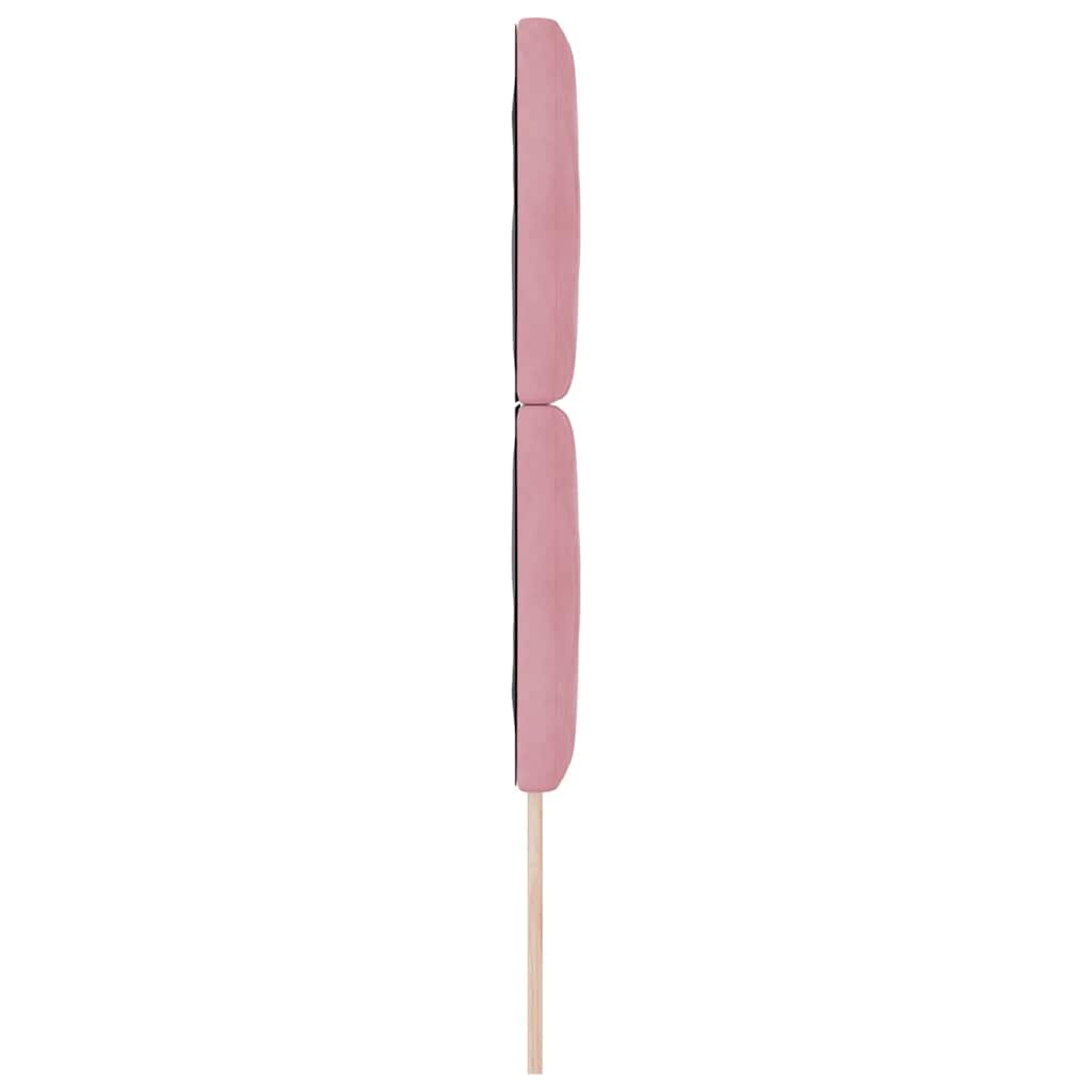 LED sengegavl Lyserød 80 cm Fløjl
