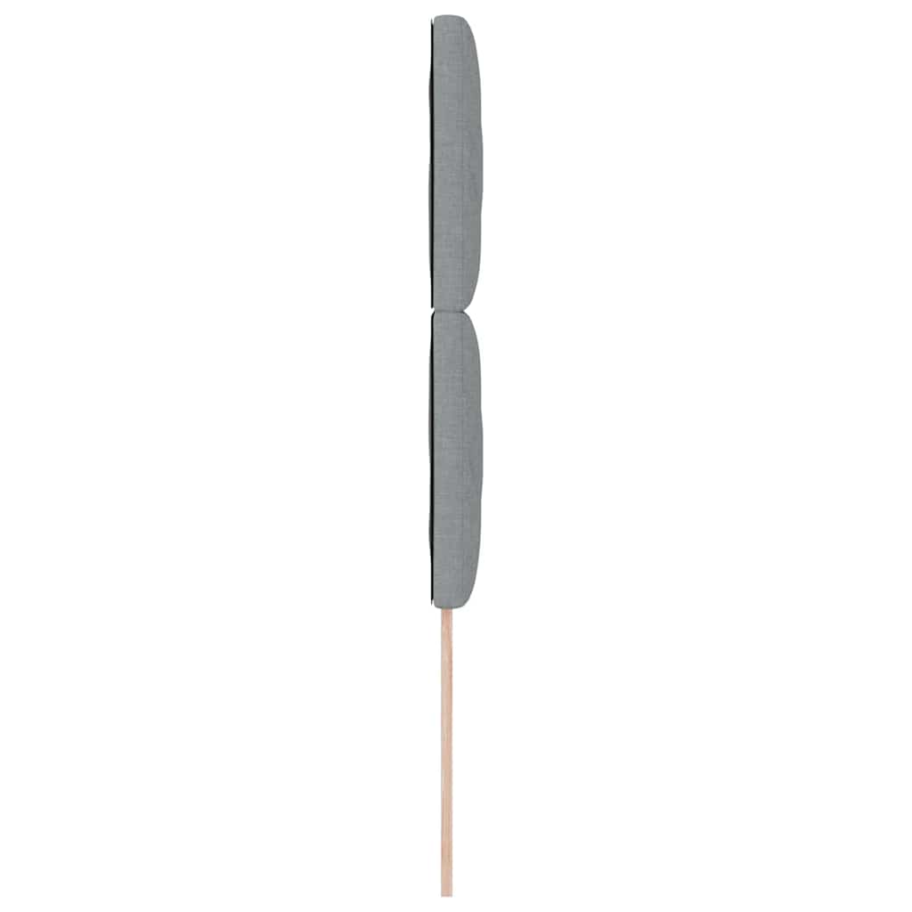 LED sengegavl Lysegrå 90 cm Stof