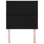 LED sengegavl Sort 90 cm Stof